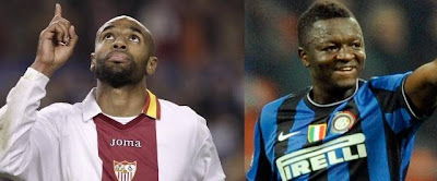 Kanoute, Muntari (Getty Images-Jasper Juinen/Claudio Villa)