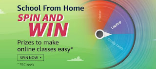 Amazon School From Home Quiz Answers - Spin and Win