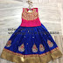 Blue Pink Kundan Lehenga for 3 years