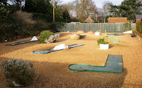 The old Eternit Miniature Golf course at Castle Park in Colchester