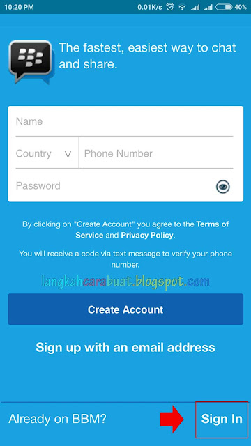 Cara Masuk BBM Dengan PIN Lama DI HP Android