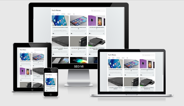 Tech News Blogger Template responsive test