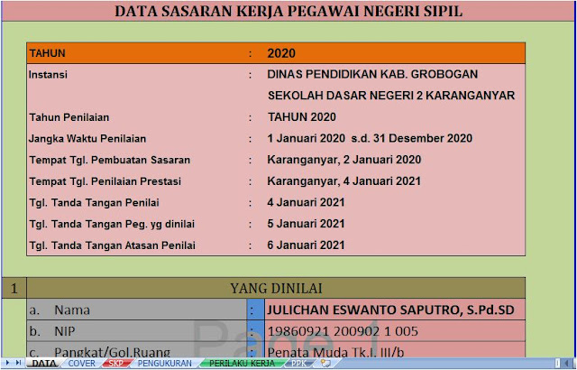 Aplikasi SKP Tahun 2020