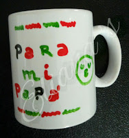 Taza pintada a mano