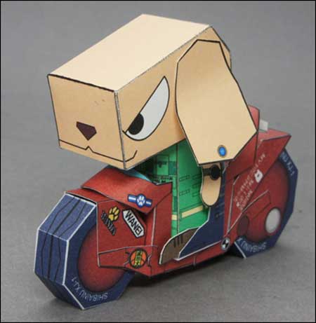 SHIBAINU XJ1 Motorcycle Papercraft