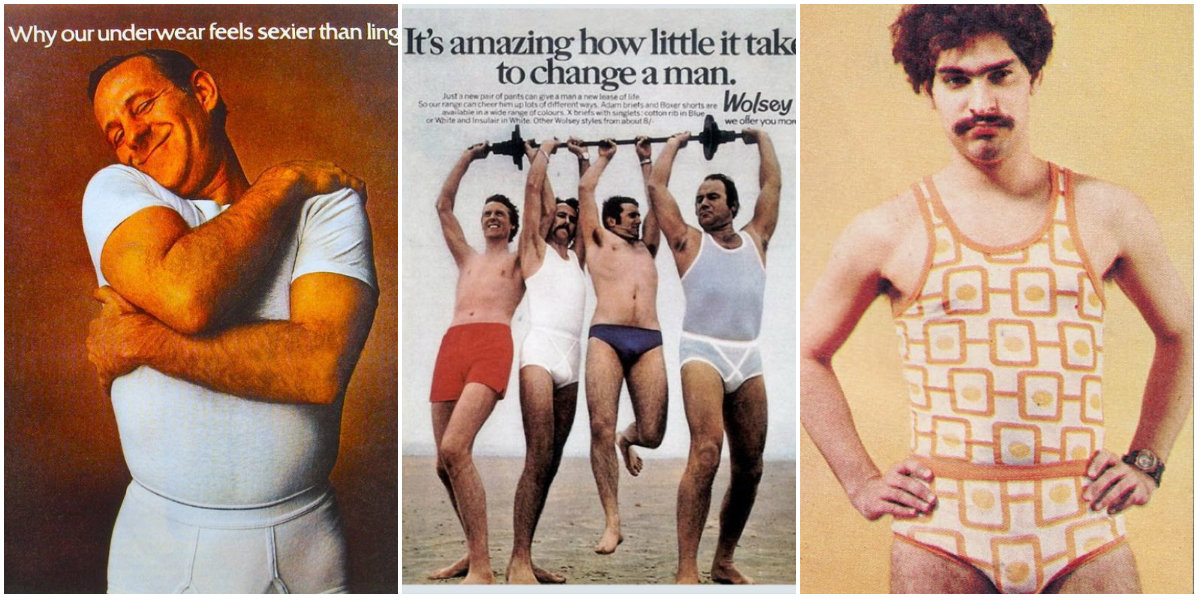 27 Vintage Men's Underwear Ads From the 1970s That Are