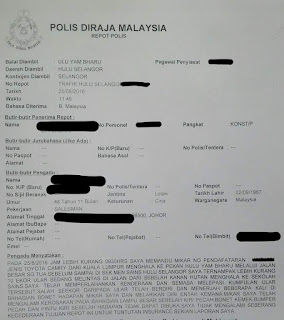 Lelaki Buat Laporan Polis 'Ular Patuk' Kereta Sampai Remuk