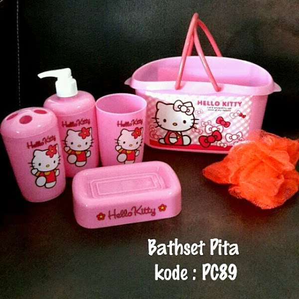 Bathset Hello Kitty Murah Grosir Ecer Pita