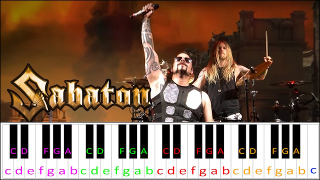 Panzerkampf by SABATON Piano / Keyboard Easy Letter Notes for Beginners