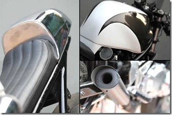Modification Suzuki GS 400 Cafe Race mufler