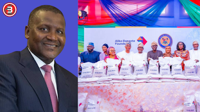 Lagos State Receives 80,000 Bags Of Rice From Dangote Foundation For Vulnerable Households