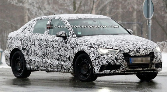 Audi A3 sedan spied front