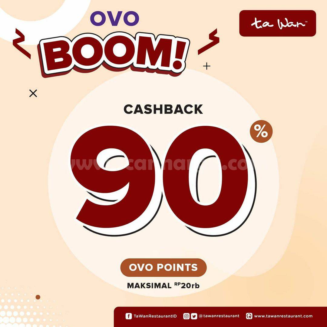 TA WAN Promo OVO Boom Cashback hingga 90%