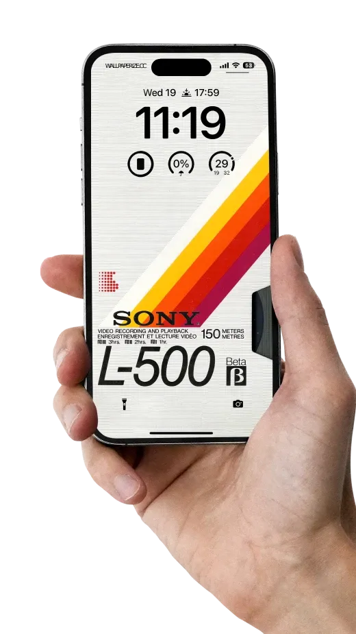 sony l-500 vhs tape cover. retro wallpaper iphone hd. free download