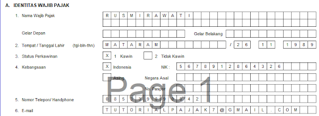 Cara Mengisi Formulir NPWP Pribadi 2020