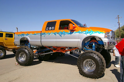 big ford truck in mud