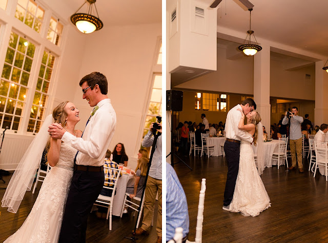 The bride and groom met in college, and have been together for three and a half years.  Maggie said that walking down the aisle towards Jordan was the best part of the day, knowing that they were surrounded by the love and support of friends and family.  She said, "As I walked towards him, Jordan and I were both tearing up and we couldn't look away from each other."  Jordan said that since he was "anxious all day, to the point of feeling sick," the first look was the most memorable part of the day.  He said, "The moment I saw Maggie, I felt 100% relieved, and it made the hours before the ceremony so much more enjoyable."    The Festivities Event Center in El Reno, OK, was the perfect wedding backdrop, with 10' windows, a whole second floor to get ready in, and a romantic setting for the outdoor nuptial.  The bride looked "drop-dead gorgeous" in her lace-embroidered, strapless, wedding gown, followed by her bridesmaids, dressed in individually designed gowns in soft hues of dusty rose.  Each bridesmaid had a spring floral bouquet, similar to the bride's bouquet of pastel pink roses and lilies.    After the couple exchanged wedding vows, pictures of the family and wedding party were taken, and it was time to celebrate!  First dances came next, then guests were invited to enjoy a Mexican buffet.  Dessert included the gorgeous wedding cake, chocolate groom's cake, and assorted, homemade cookies and pastries.  The evening came to a close as the guests sent the star-gazed couple off with sparklers!  The newly married couple escaped to Cozumel and Yucatan Progreso for their honeymoon.  