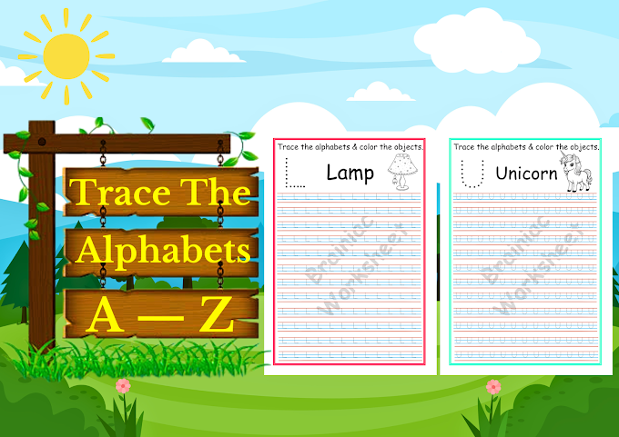 Trace the Alphabets A-Z Lkg English Worksheet Free PDF
