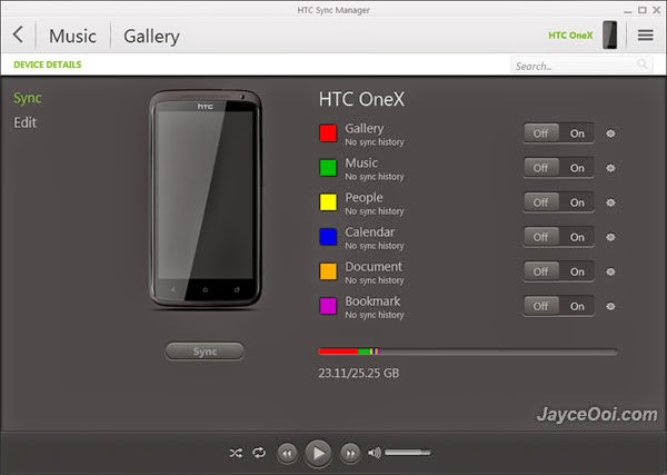 HTC Sync Manager 