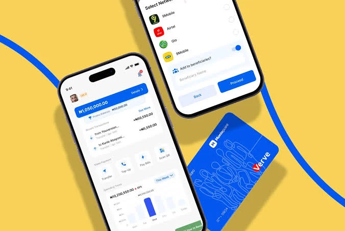 ATM Moniepoint's Interface