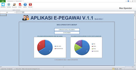 Download Aplikasi Data Pegawai Berbasis Excel