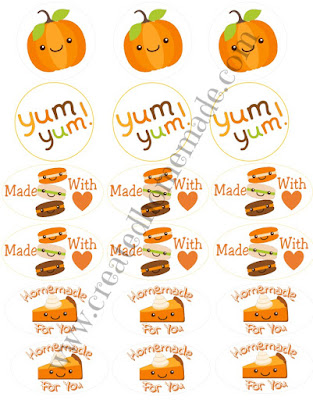 Fall Homemade Labels free from www.createdhomemade.com