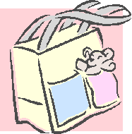 cartoon image of diaper bag