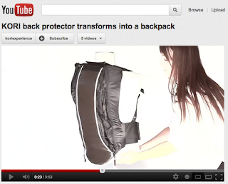 kori back protector back pack video