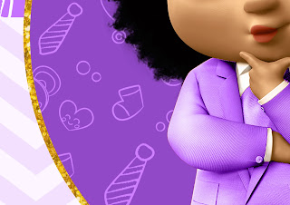 The Boss Baby Girl Afro: Free Printable Poster for Photo Call.