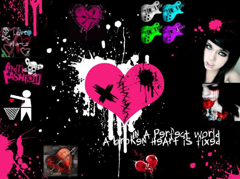 emo lovers background. emo love wallpapers