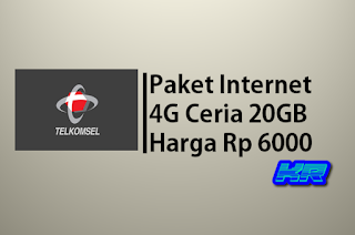 Tutorial Membeli Paket Internet 4G Ceria Telkomsel 20GB harga Rp 6000