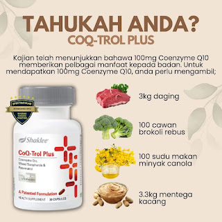 Coq10; TTC; Kesihatan sperma; Kulit cantik; kuatkan otot jantung; Shaklee labuan; ejen shaklee labuan; cegah penyakit nyanyuk