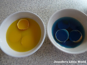 How to dye egg shells
