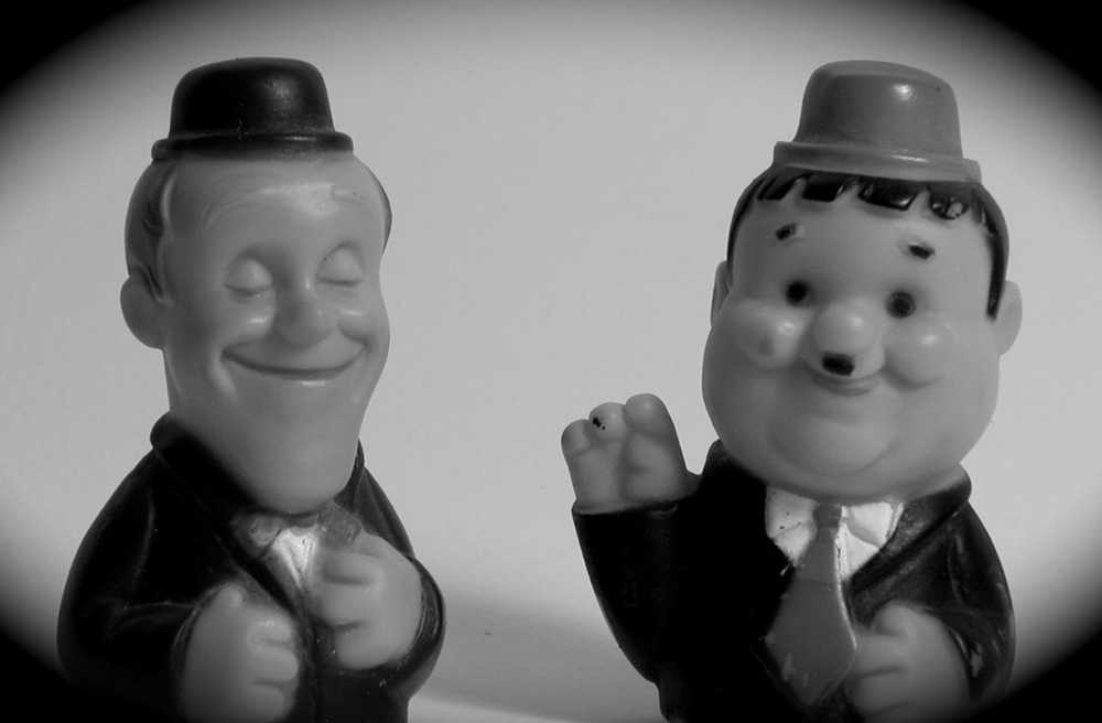 Laurel and Hardy Finger Puppets 1972