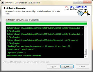  cara membuat instalasi window 7/8 dari flashdisk dengan aplikasi Universal USB Installer