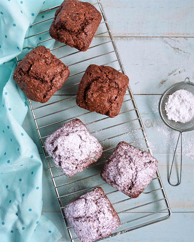 Budín de coco y chocolate