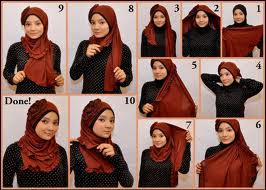 tutorial jilbab pashmina