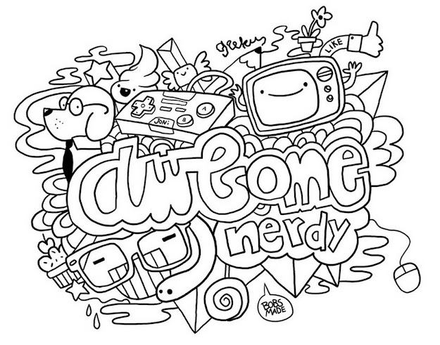 Doodle Pages Free Printables  Color Doodle Bobsmade Coloring Page  Printables And Workshe  Coloring Pages