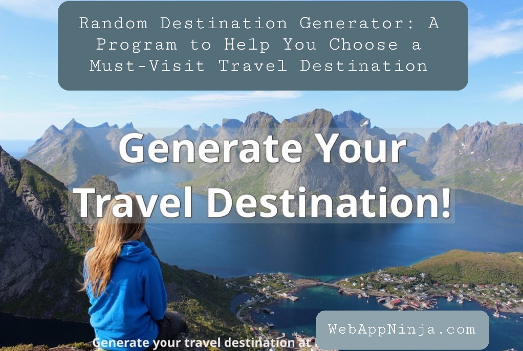 travel destination generator