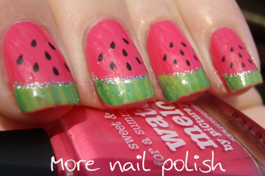 Watermelon Manicure - living after midnite