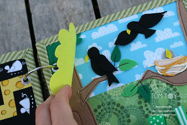 Little quiet book for Dylan, Handmade busy book by TomToy