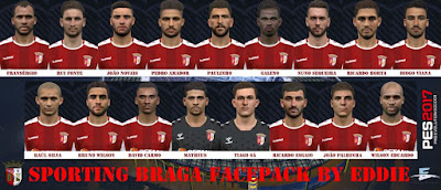 PES 2017 Facepack Sporting Braga by Eddie Facemaker