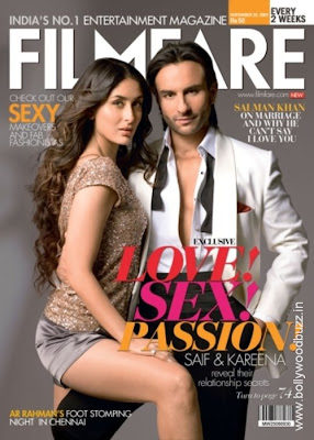 Kareena & Saif Ali Khan on Filmfare Magazine Cover