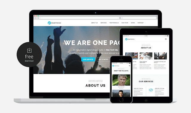 OnePress - WP Template Responsive