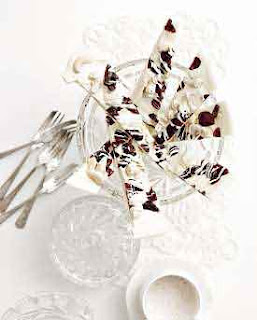 White Chocolate and Dried Cranberry Shards