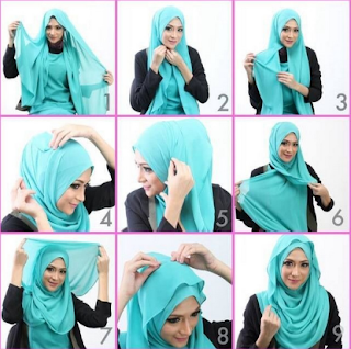 10 Gambar dan Cara Memakai Hijab Pashmina