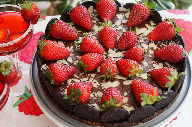 Oreo, Strawberry & Chocolate Tart