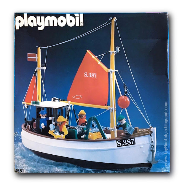 Playmobil 3551 caja Barco de arrastre Susanne Pescador 3347 Fisherman Fischer