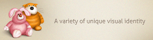 A variety of unique visual identity