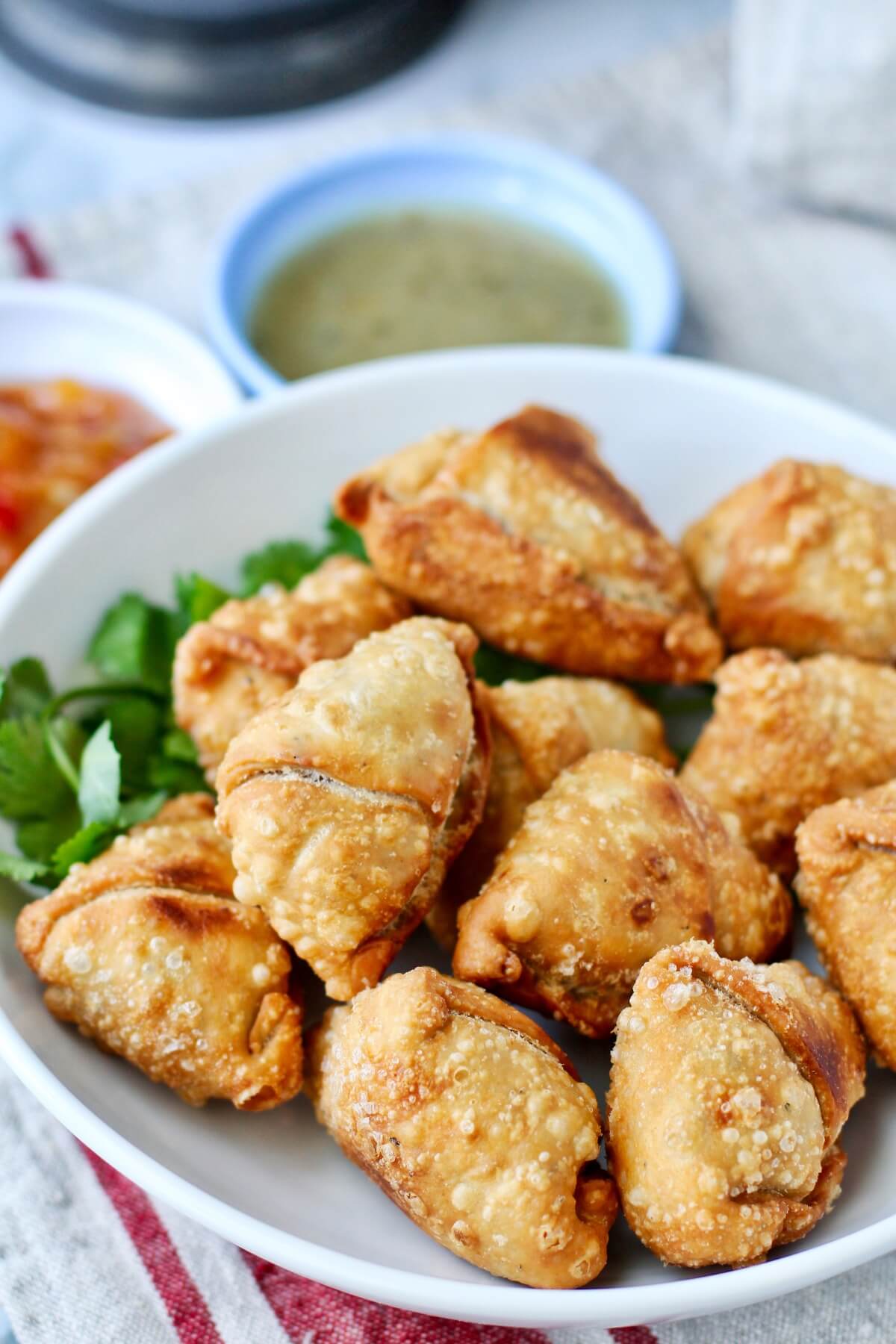 Potato (Aloo) and Pea Samosas